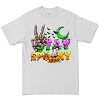 Dove Grey Stay spooky Premium Tee - NancyCooperArtShop