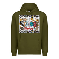 Army Green Histtory Teacher Premium Hoodie - CowhideDigitalArt
