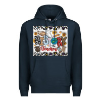 Navy Histtory Teacher Premium Hoodie - CowhideDigitalArt