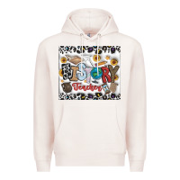 Pale Pink Histtory Teacher Premium Hoodie - CowhideDigitalArt