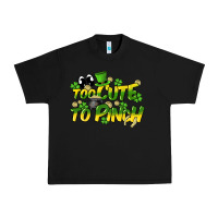Black Too cute to pinch St. Patrick's Day Urban Heavy Tee - HowdyJamesFarm