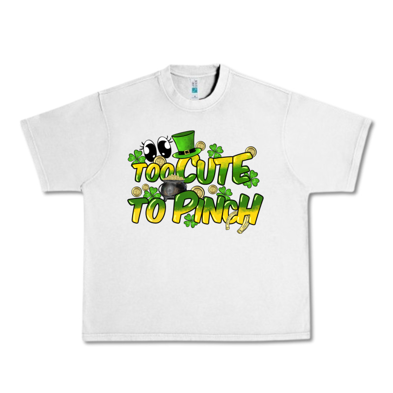 Too Cute To Pinch St. Patrick's Day Urban Heavy Tee by HowdyJamesFarm | Teevron