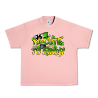Salmon Too cute to pinch St. Patrick's Day Urban Heavy Tee - HowdyJamesFarm
