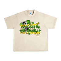 Sandshell Too cute to pinch St. Patrick's Day Urban Heavy Tee - HowdyJamesFarm