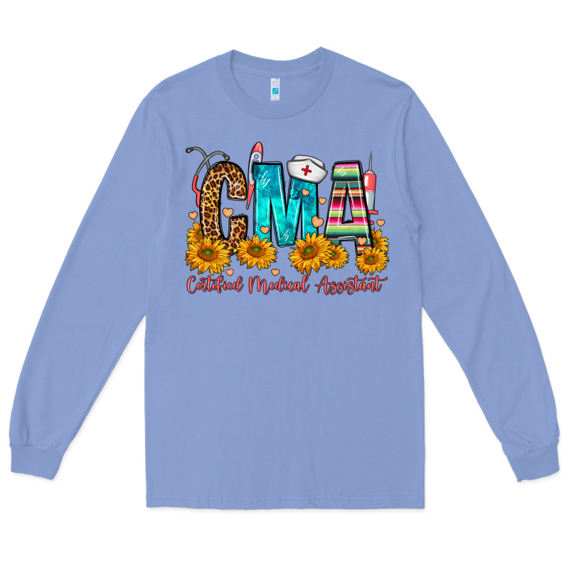 Cma Certified Medical Assistant Long Sleeve Tee by FaDigitalArtStudio | Teevron