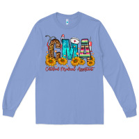 Colony Blue CMA Certified Medical Assistant Long Sleeve Tee - FaDigitalArtStudio