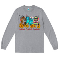 Heather Grey CMA Certified Medical Assistant Long Sleeve Tee - FaDigitalArtStudio