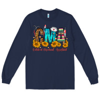 Navy CMA Certified Medical Assistant Long Sleeve Tee - FaDigitalArtStudio