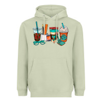Matcha math teacher coffee cups Heavyweight Hoodie - AdoDesignShop