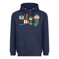 Navy math teacher coffee cups Heavyweight Hoodie - AdoDesignShop