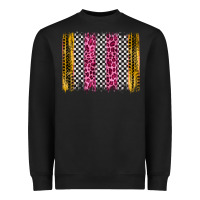 Black race leopard brush stroke Heavyweight Sweatshirt - Artiststas