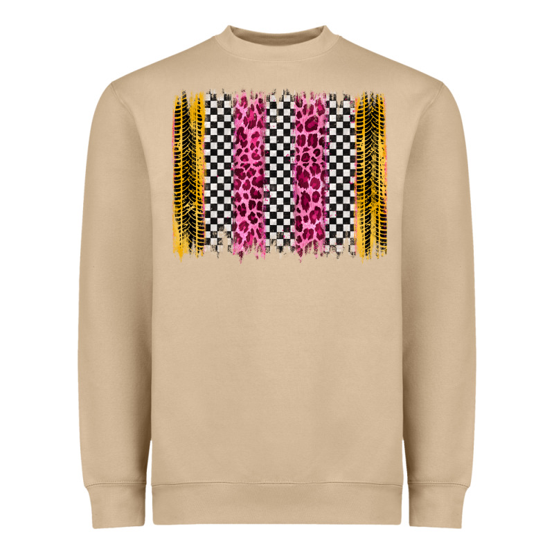 Race Leopard Brush Stroke Heavyweight Sweatshirt by Artiststas | Teevron