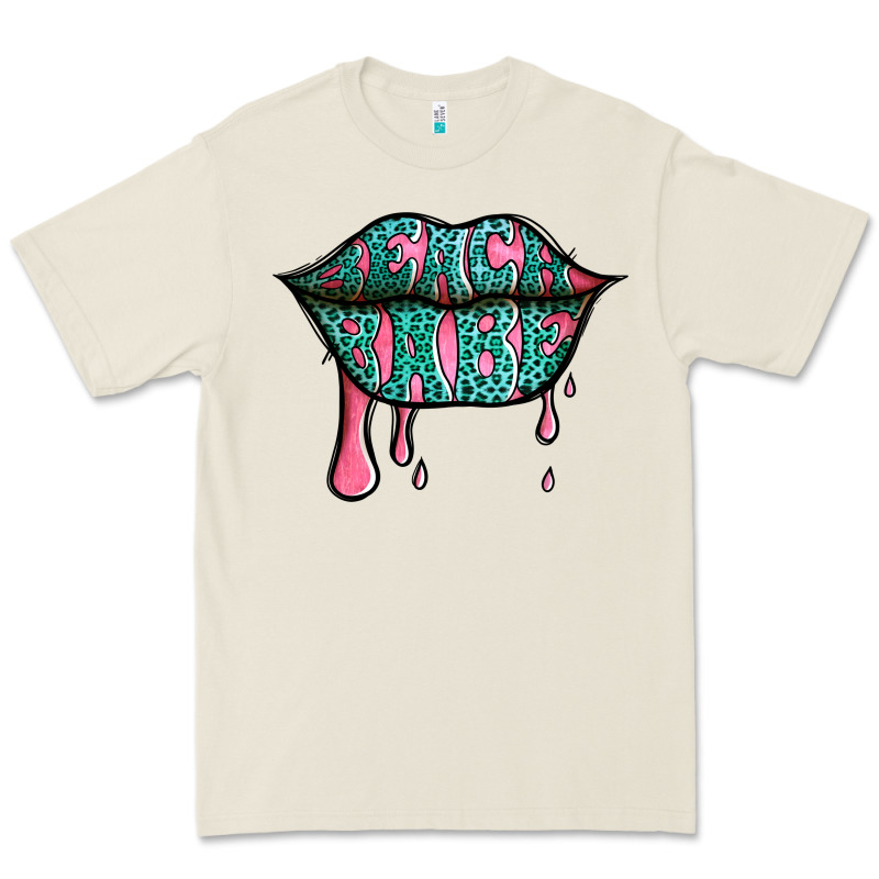 Beach Babe Leopard Lips Premium Tee by Jasminsmagicworld | Teevron