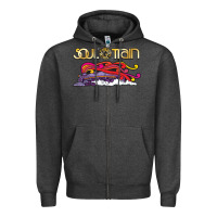 Charcoal Heather Soul Train Zipper Hoodie - maiPhamDesign
