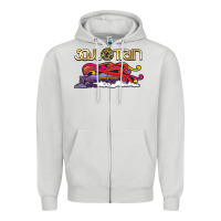 Dove Grey Soul Train Zipper Hoodie - maiPhamDesign