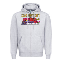 Heather Grey Soul Train Zipper Hoodie - maiPhamDesign