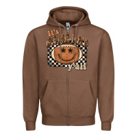 Chestnut it's game day y'all football smiley face Zipper Hoodie - BarkalooDesign