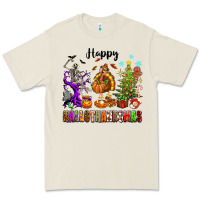 Bone Happy Hallothanksmas Premium Tee - texasbilliewilder