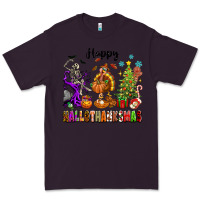 Plum Happy Hallothanksmas Premium Tee - texasbilliewilder