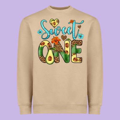 Sweet One Avocado Heavyweight Sweatshirt Designed By Artiststas