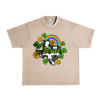 French Oak Texas map St. Patrick's Urban Heavy Tee - CowGirlArtShop