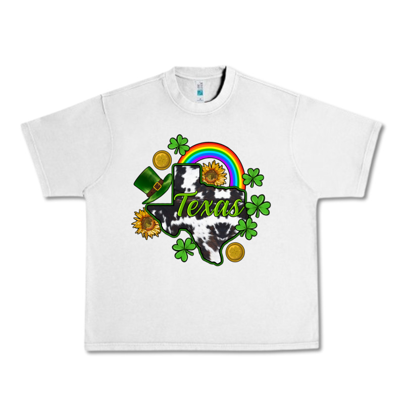 Texas Map St. Patrick's Urban Heavy Tee by CowGirlArtShop | Teevron
