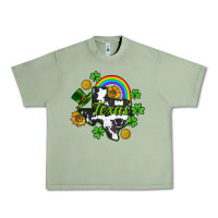 Oil Green Texas map St. Patrick's Urban Heavy Tee - CowGirlArtShop