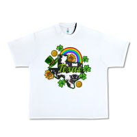 White Texas map St. Patrick's Urban Heavy Tee - CowGirlArtShop