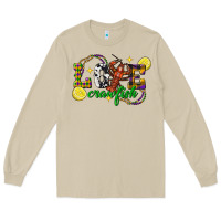 Mushroom mardi gras love crawfish Long Sleeve Tee - FaDigitalArtStudio