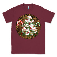Burgundy Merry Christmas Baseball Classic Tee - RanaPortraitStore