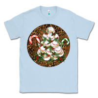 Dusty Blue Merry Christmas Baseball Classic Tee - RanaPortraitStore