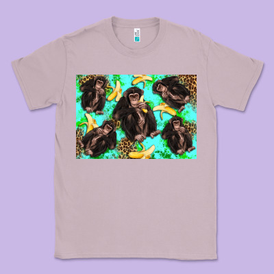 Monkey Bananas Kid's Bottle Classic Tee Designed By Artiststas