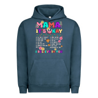 Pigment Midnight Navy mama it's okay Urban Hoodie - JahusDesignShop