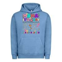 Pigment Pebble Blue mama it's okay Urban Hoodie - JahusDesignShop