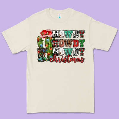 Howdy Howdy Howdy Christmas Premium Tee Designed By Nancycooperartshop