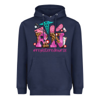 Navy registered nurse with crocs Heavyweight Hoodie - AdoDesignShop