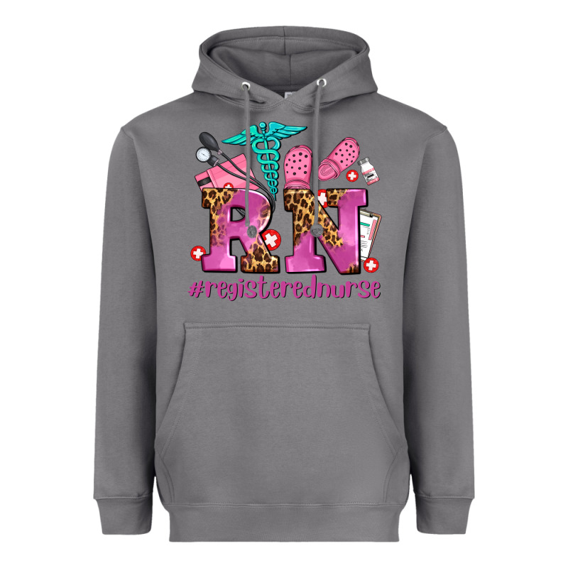 Registered Nurse With Crocs Heavyweight Hoodie by AdoDesignShop | Teevron