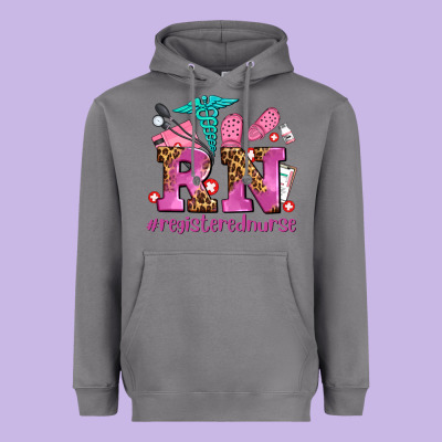 Registered Nurse With Crocs Heavyweight Hoodie Designed By Adodesignshop