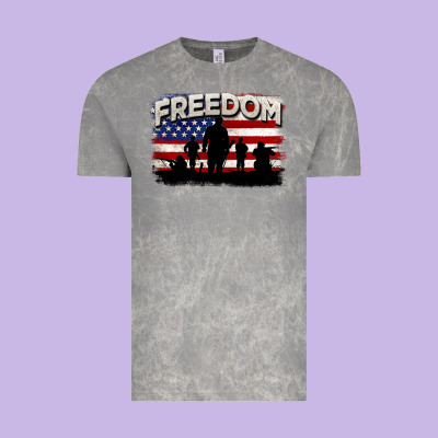 Freedom 4th Of July Vintage Tee Designed By Cowgirlartshop