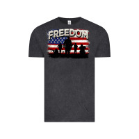 Vintage Black Freedom 4th of july Vintage Tee - CowGirlArtShop