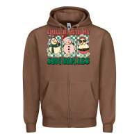 Chestnut Chillin with my Snowmies Zipper Hoodie - BarkalooDesign