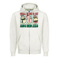 Oatmeal Heather Chillin with my Snowmies Zipper Hoodie - BarkalooDesign
