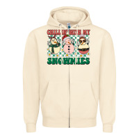 Sandshell Chillin with my Snowmies Zipper Hoodie - BarkalooDesign