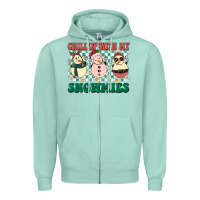 Seafoam Chillin with my Snowmies Zipper Hoodie - BarkalooDesign