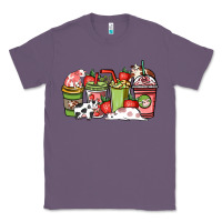 Lavender Cow and strawberry coffee cups Classic Tee - HowdyJamesFarm