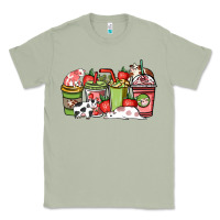 Matcha Cow and strawberry coffee cups Classic Tee - HowdyJamesFarm