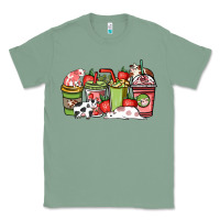 Sage Cow and strawberry coffee cups Classic Tee - HowdyJamesFarm