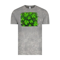 Cloud Rock st patrick's day shamrock and plaid distressed background Vintage Tee - RanaPortraitStore