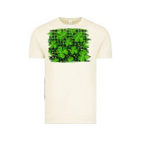 Vintage Arctic st patrick's day shamrock and plaid distressed background Vintage Tee - RanaPortraitStore