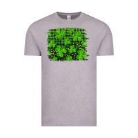 Vintage Zinc st patrick's day shamrock and plaid distressed background Vintage Tee - RanaPortraitStore